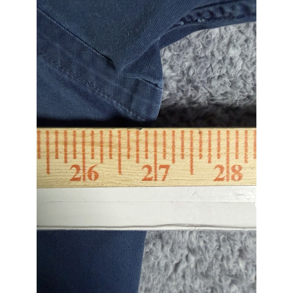 VTG Ralph Lauren Blake Shirt Navy Blue Mens Large Oversized Garment Dyed Pocket - Picture 6 of 6